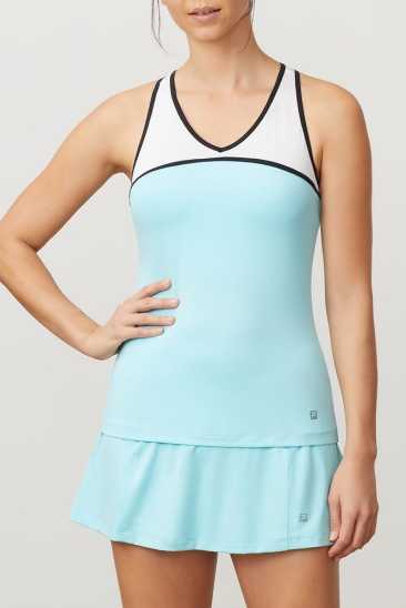 Fila Femme Love Game Racerback Tank Angbl/Wht/Blk Fila France GEN-548921